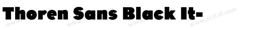 Thoren Sans Black It字体转换